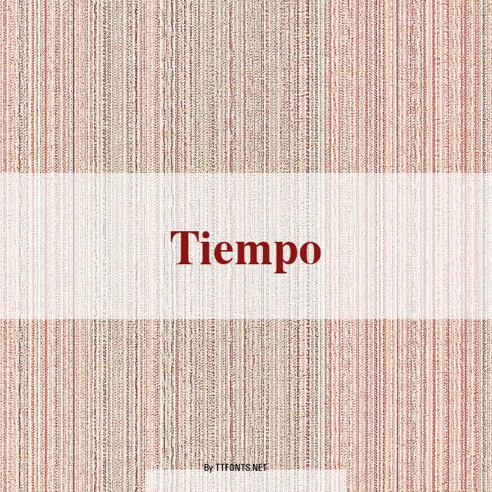 Tiempo example